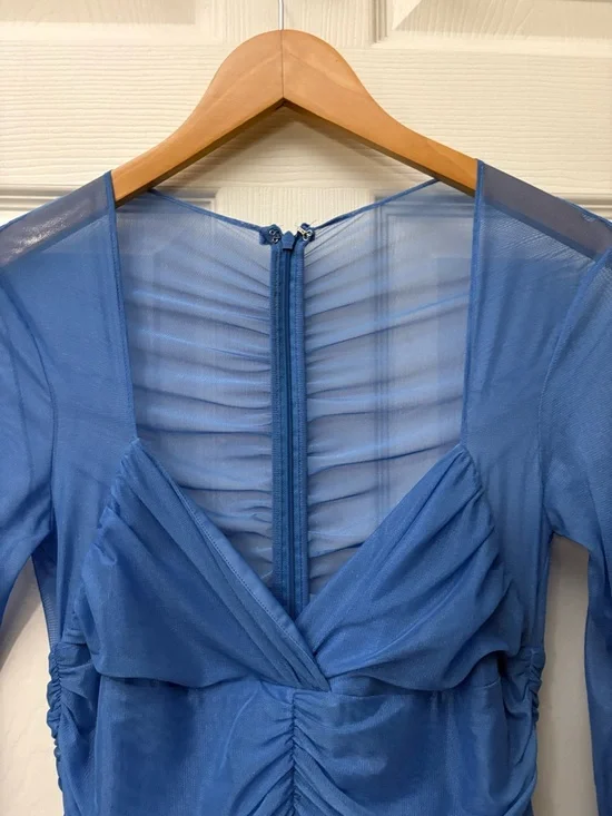 Fleur Du Mal Blue Cindy Mini Dress Party New - Picture 7 of 14